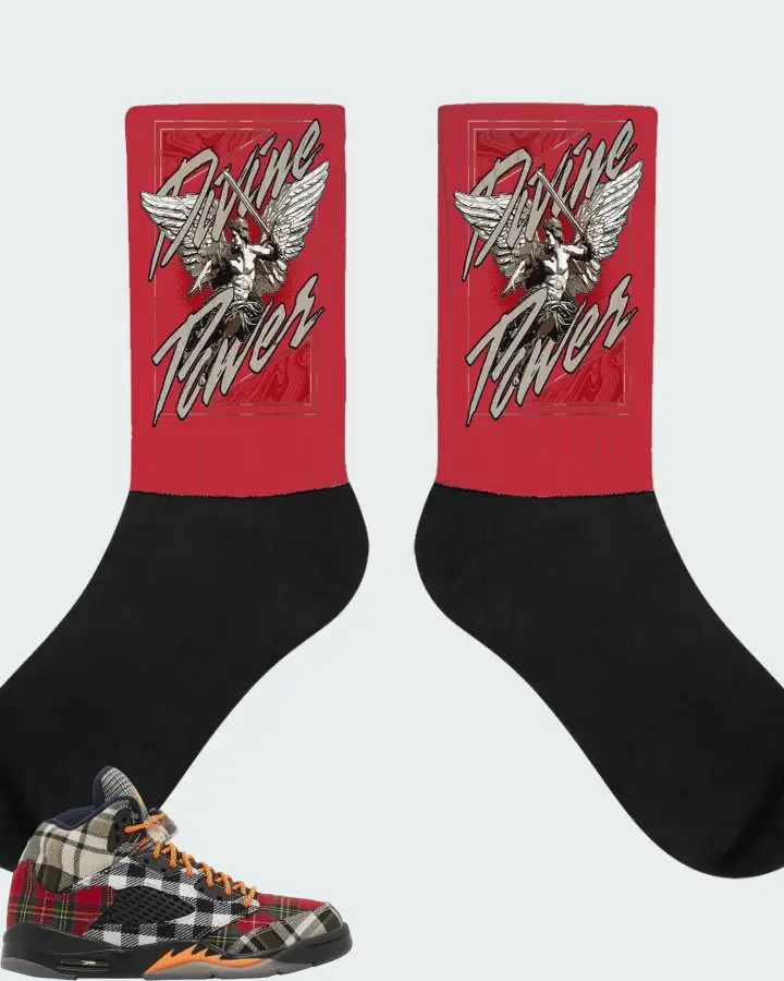 Air Jordan 5 Retro Plaid Matching Socks