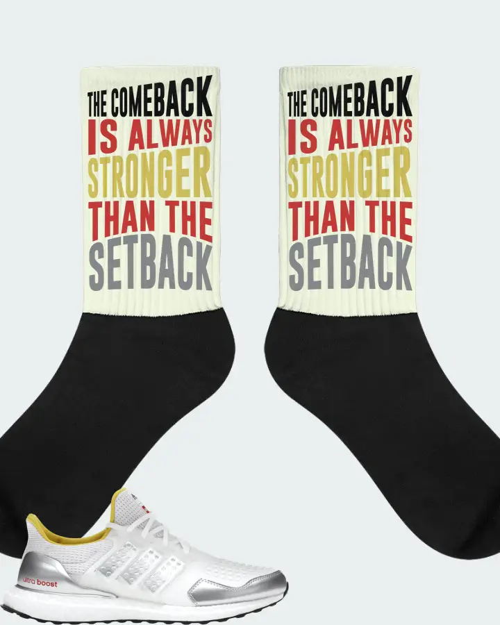 adidas Ultra Boost DNA Sneaker Matching Citron Socks - The Comeback