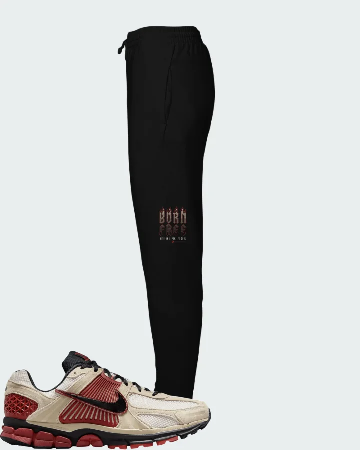 Nike Air Zoom Vomero 5 Desert Khaki Maroon Matching Joggers