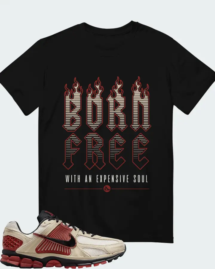 Nike Air Zoom Vomero 5 Desert Khaki Maroon Matching T-Shirt