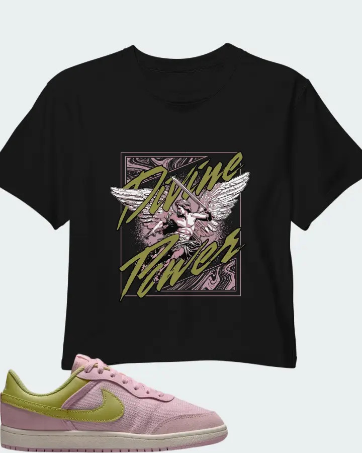 Nike Air Jordan 1 Low Iced Carmine Matching Crop Top