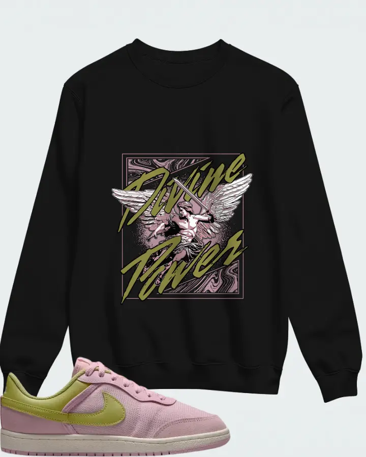 Nike Air Jordan 1 Low Iced Carmine Matching Sweatshirt