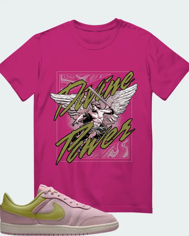 Nike Air Jordan 1 Low Iced Carmine Matching T-Shirt