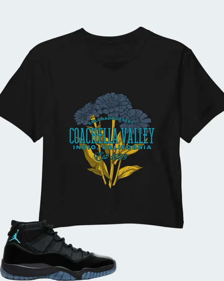 Air Jordan 11 Retro Gamma Blue 2025 Matching Crop Top