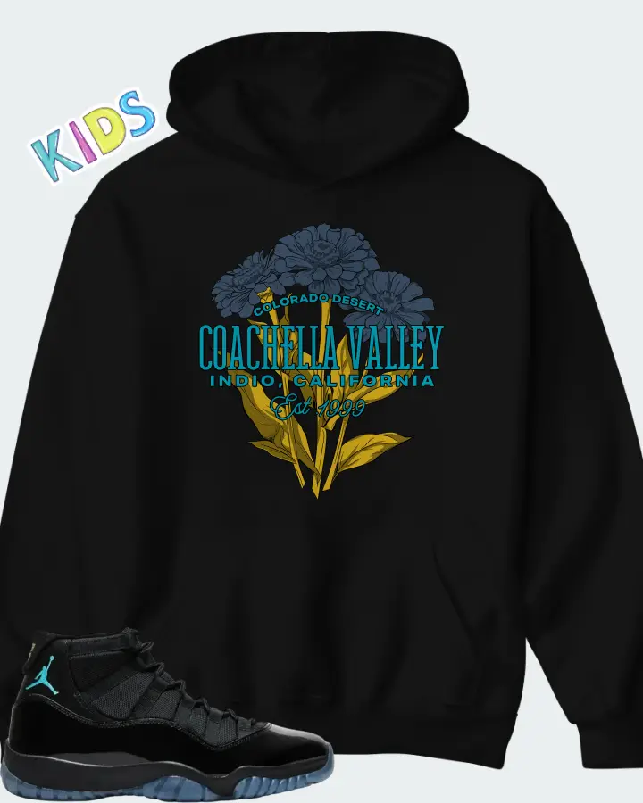 Air Jordan 11 Retro Gamma Blue 2025 Matching Kid's Hoodie