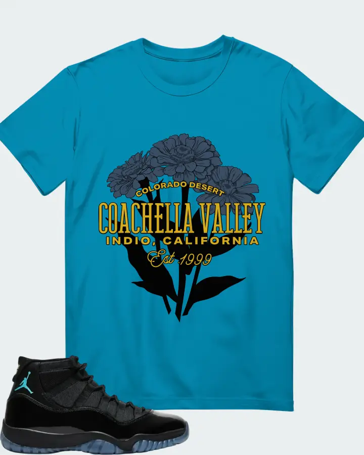 Air Jordan 11 Retro Gamma Blue 2025 Matching T-Shirt