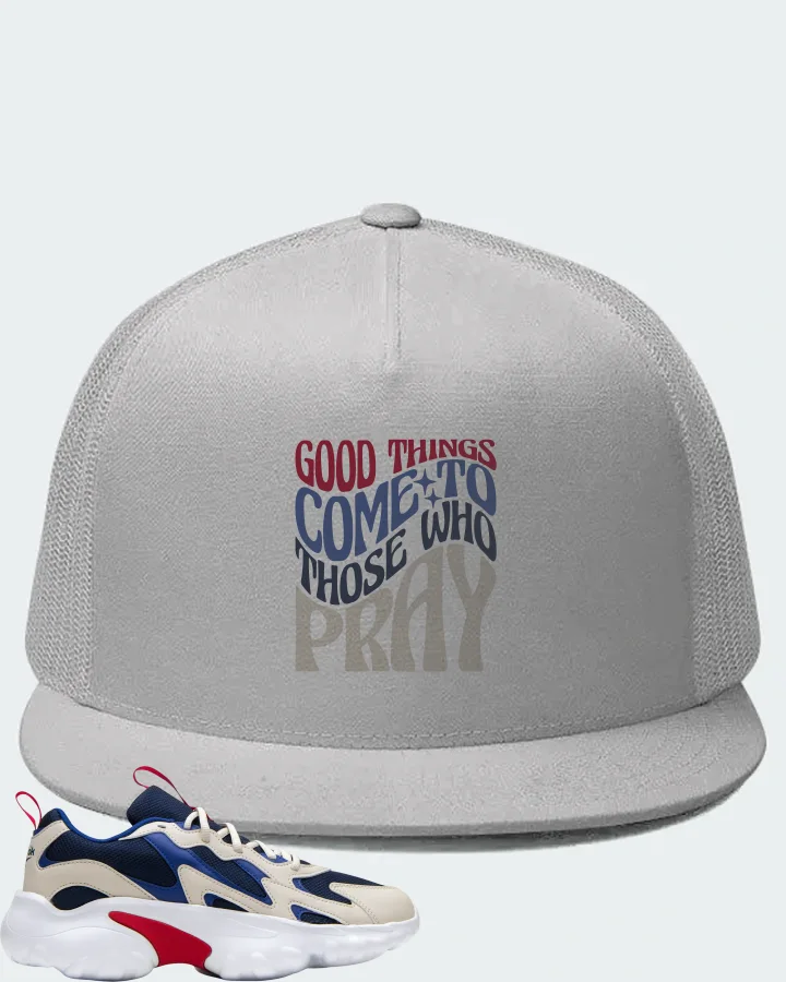 Reebok DMX 1000 Series Sneaker Matching White Hat - Good Things Come To Those Who Pray