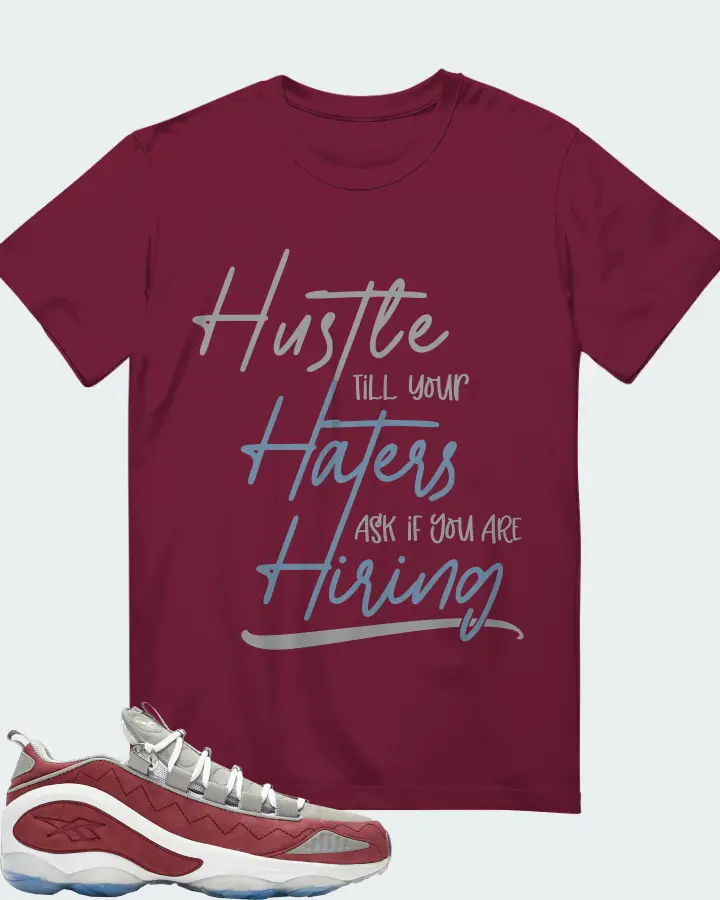 Reebok DMX Run 10 Sneaker Matching T-Shirt - HUSTLE TILL YOUR HATERS ASK