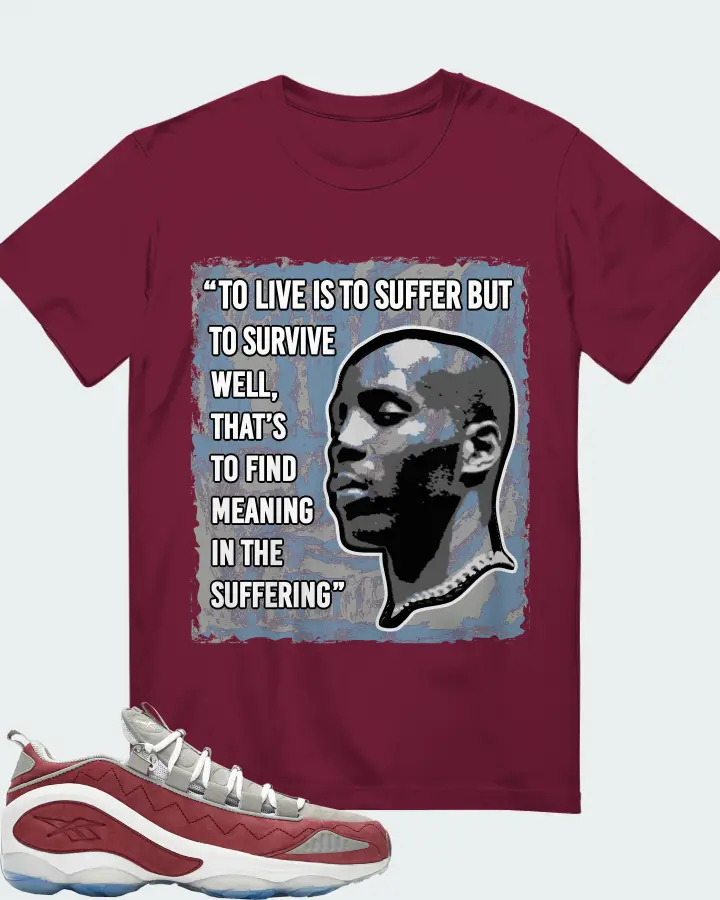 Reebok DMX Run 10 Sneaker Matching T-Shirt - DMX Suffer Quote