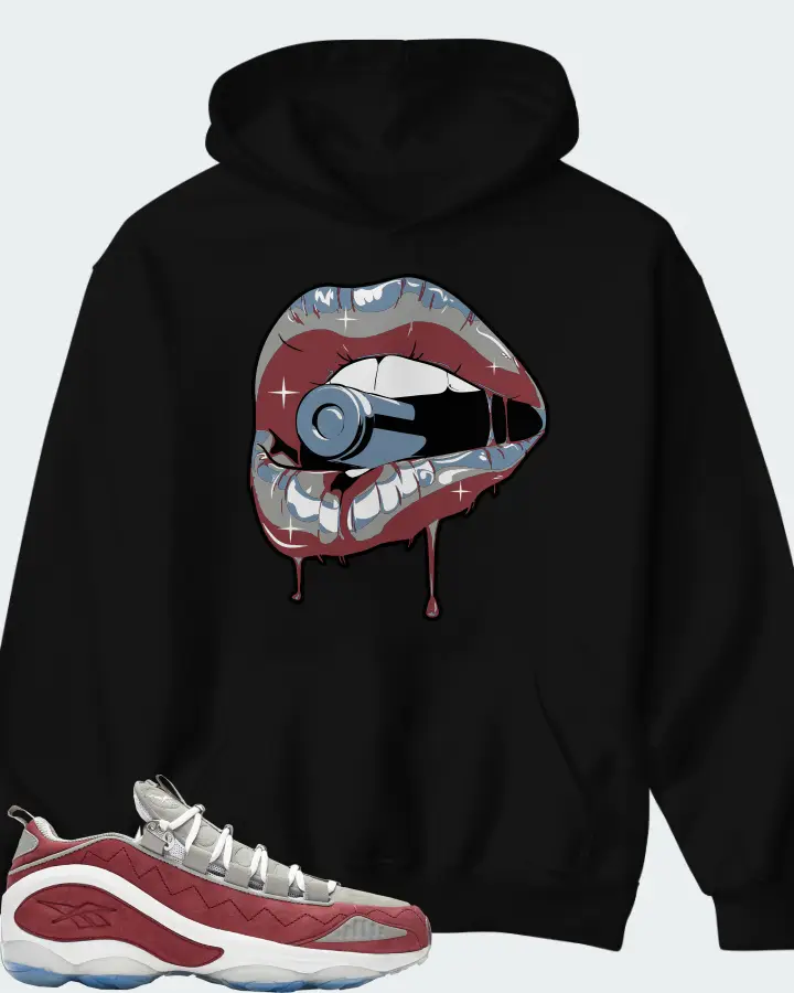 Reebok DMX Run 10 Sneaker Matching Black Hoodie - Kiss of Death