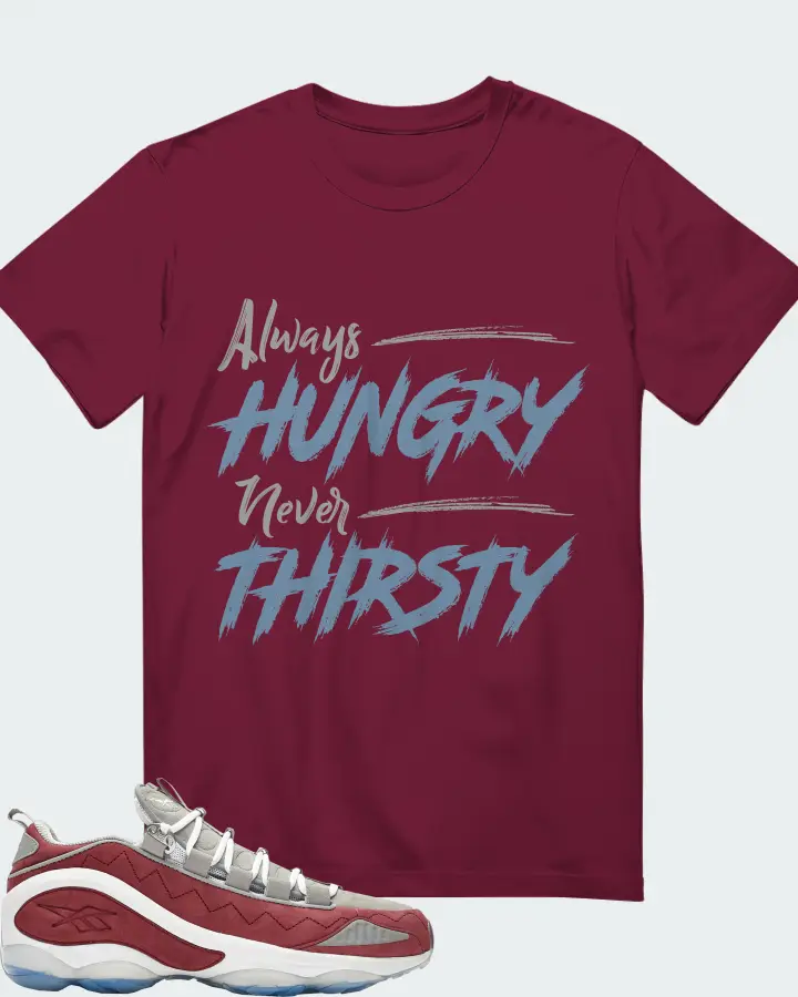 Reebok DMX Run 10 Sneaker Matching T-Shirt - Always HUNGRY Never THIRSTY