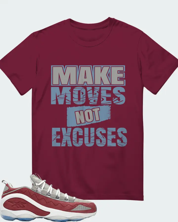 Reebok DMX Run 10 Sneaker Matching T-Shirt - Make Moves Not Excuses