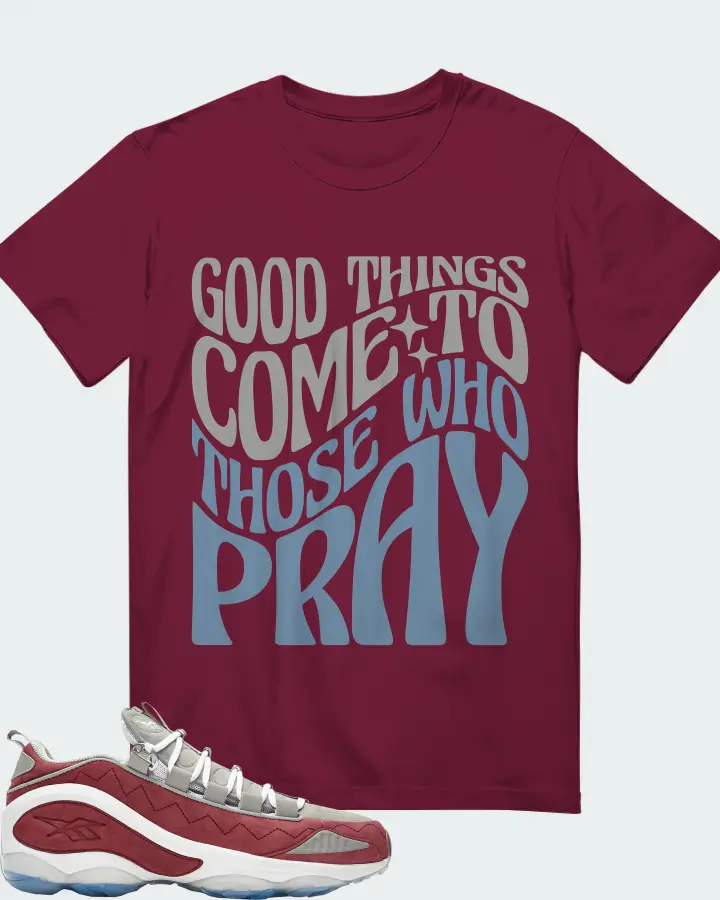 Reebok DMX Run 10 Sneaker Matching T-Shirt - Good Things Come To Those Who Pray