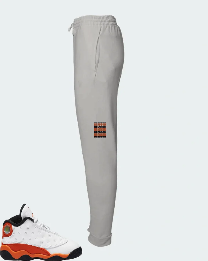 Jordan 13 Retro Sneaker Matching Grey Joggers - BLESSED Many Times