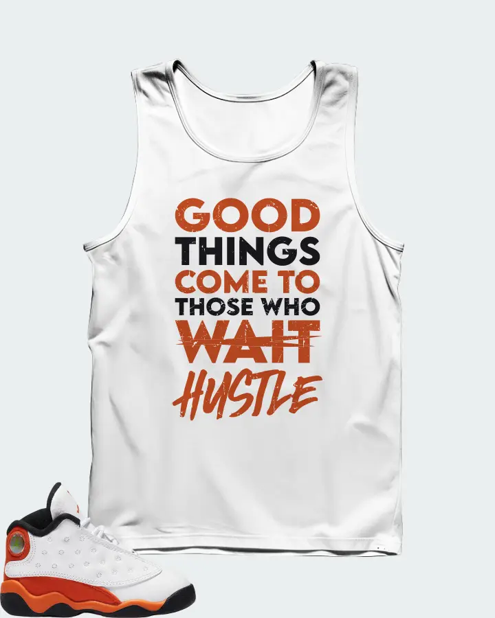 Jordan 13 Retro Sneaker Matching White Tank Top - Good Things Come