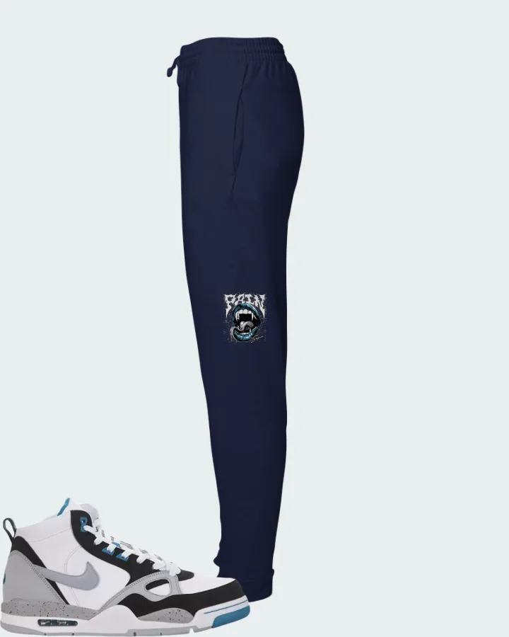 Nike Flight 13 Mid Wolf Grey Tropical Teal Matching Joggers