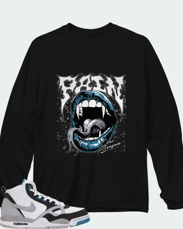 Nike Flight 13 Mid Wolf Grey Tropical Teal Matching Long Sleeve T-Shirt