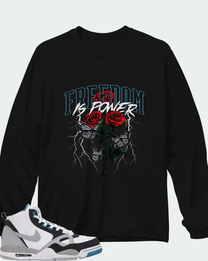 Nike Flight 13 Mid Wolf Grey Tropical Teal Matching Long Sleeve T-Shirt