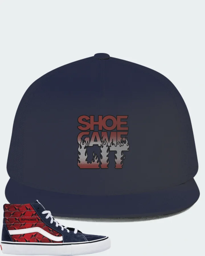 Vans Sk8-Hi Sneaker Matching Navy Hat - Shoe Game Lit Refreshed