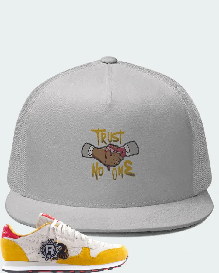 Reebok Classic Leather Sneaker Matching White Hat - Trust No One