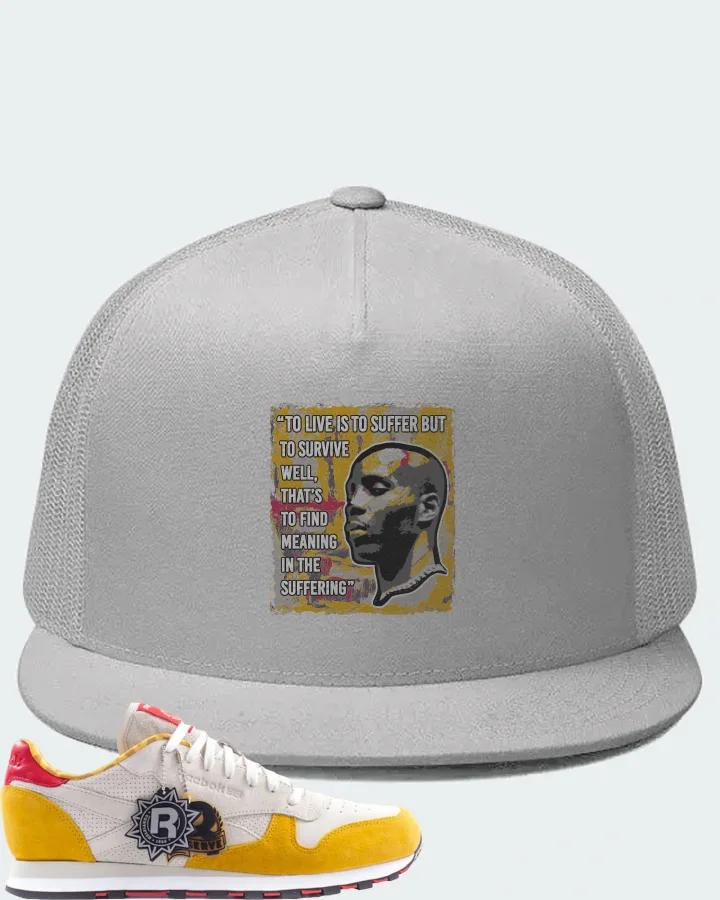 Reebok Classic Leather Sneaker Matching White Hat - DMX Suffer Quote