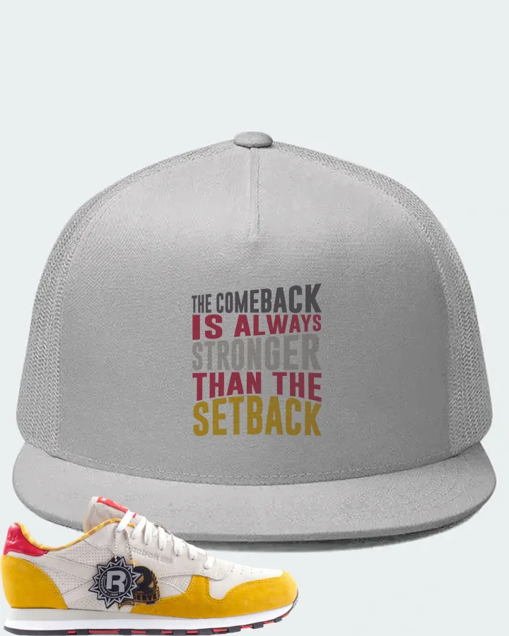 Reebok Classic Leather Sneaker Matching White Hat - The Comeback