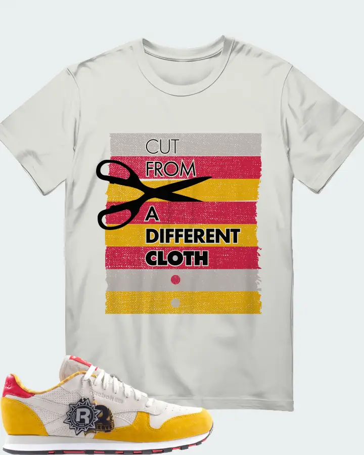 Reebok Classic Leather Sneaker Matching Silver T-Shirt - Cut From a Different Cloth