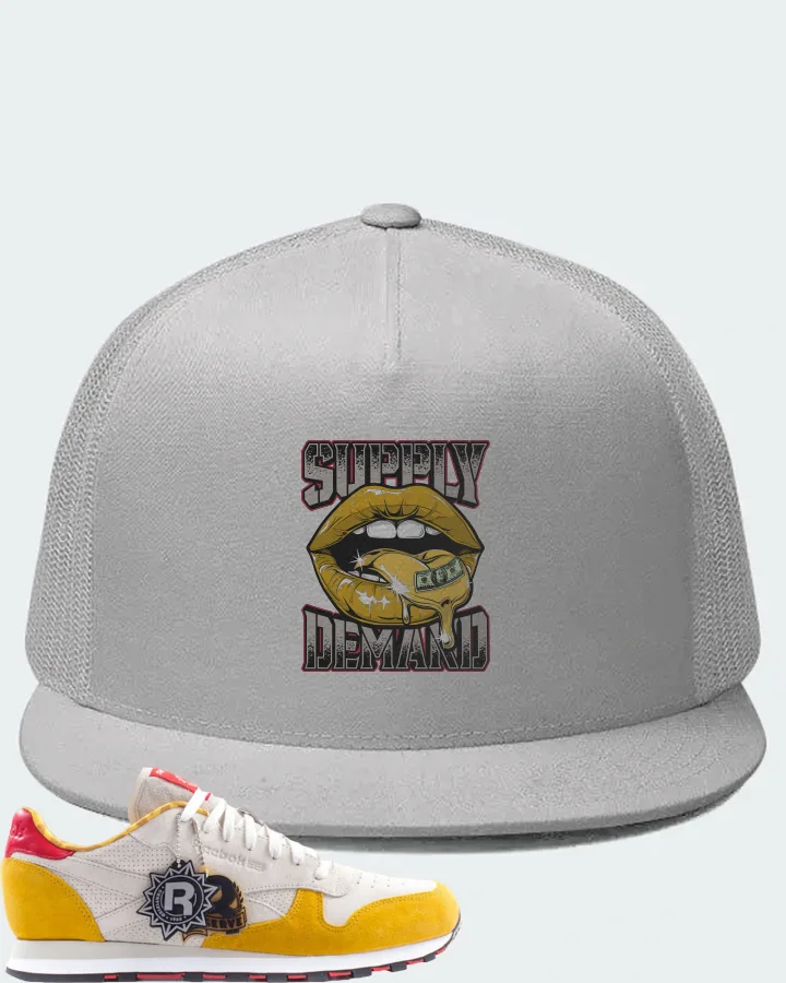 Reebok Classic Leather Sneaker Matching White Hat (Supply Demand) - View 1