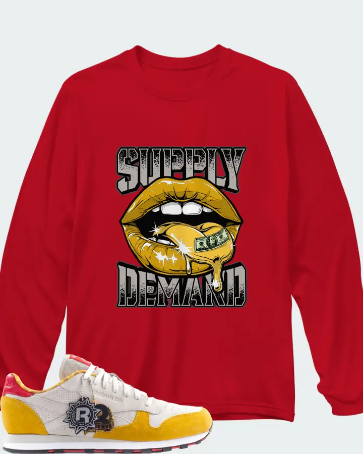 Long Sleeve T-Shirt in Red