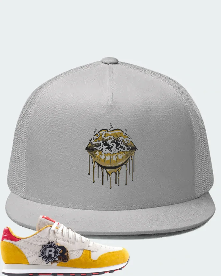 Reebok Classic Leather Sneaker Matching White Hat (Puff Puff) - View 1
