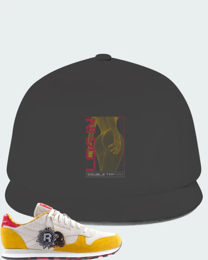 Reebok Classic Leather Sneaker Matching Dark Grey Hat (LOGIN) - View 1