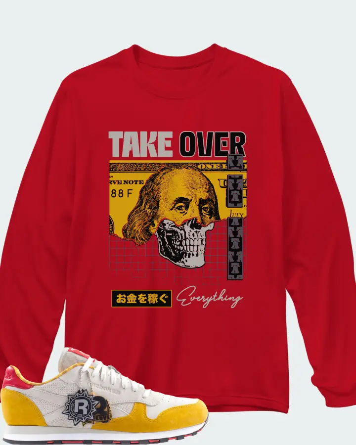 Long Sleeve T-Shirt in Red
