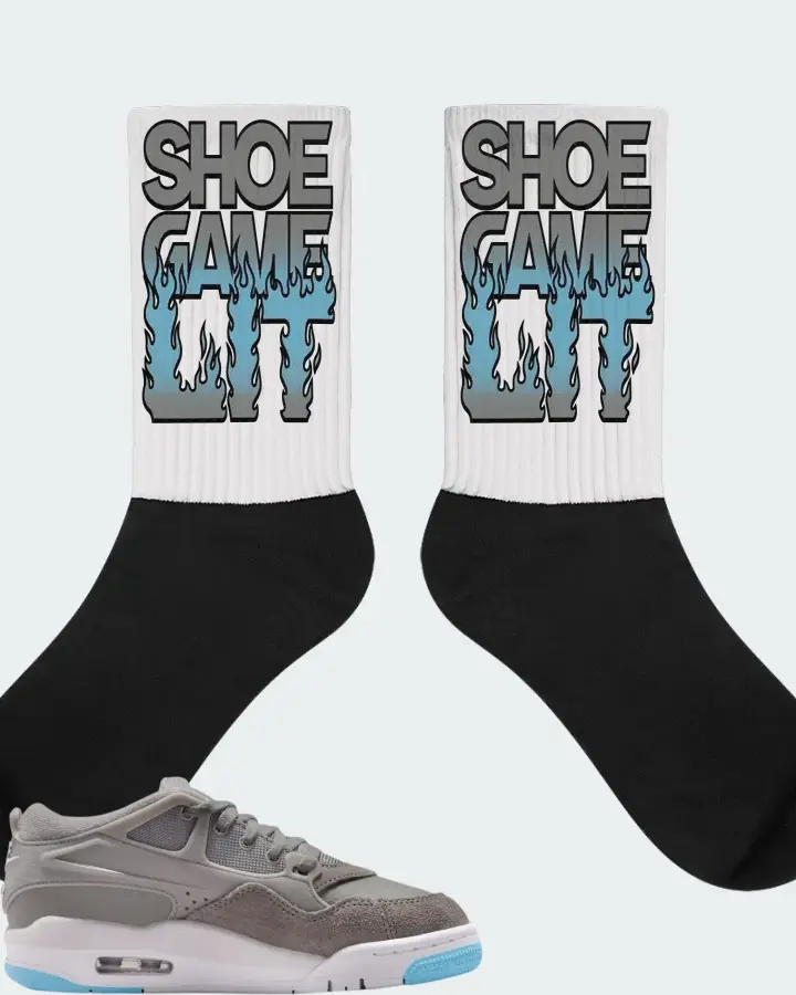 Air Jordan 4 RM Inspired By the Greatest Sneaker Matching White Socks - Shoe Game Lit Refreshed