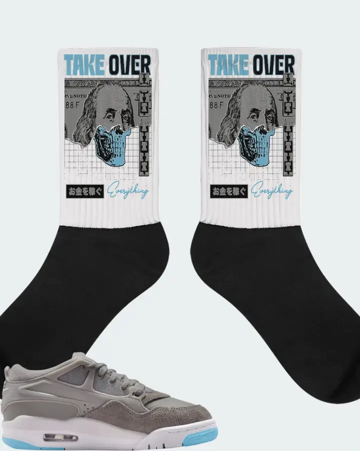 Air Jordan 4 RM Inspired By the Greatest Sneaker Matching White Socks - Take Over