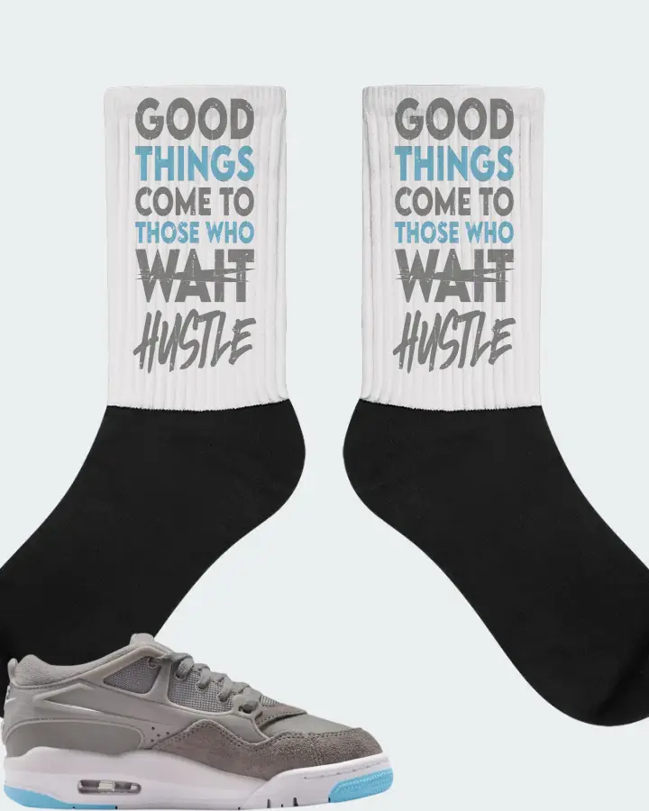 Air Jordan 4 RM Inspired By the Greatest Sneaker Matching White Socks - Good Things Come