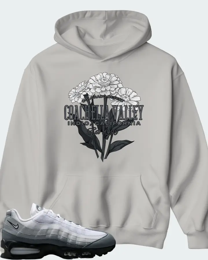 Nike Air Max 95 Big Bubble - Pure Platinum Wolf Grey Matching Hoodie