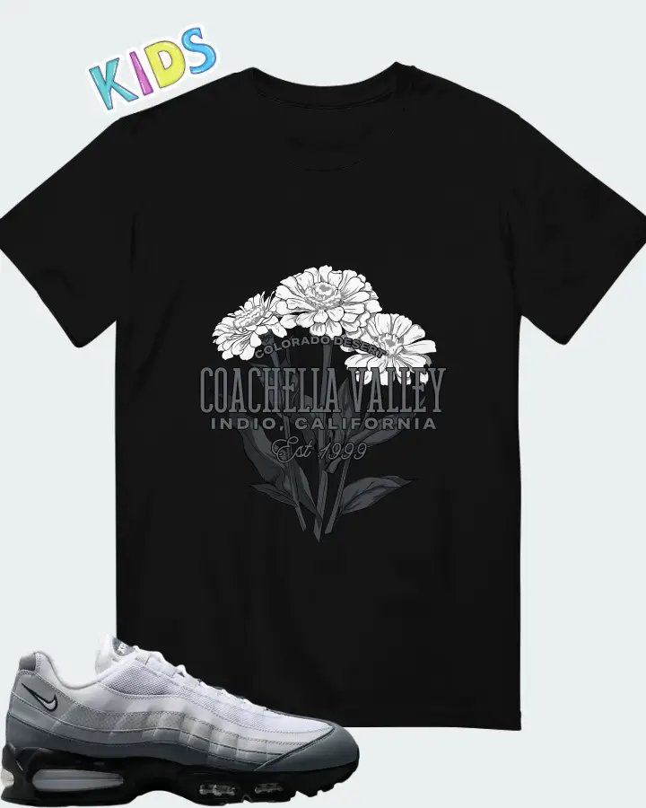 Nike Air Max 95 Big Bubble - Pure Platinum Wolf Grey Matching Kid's T-Shirt