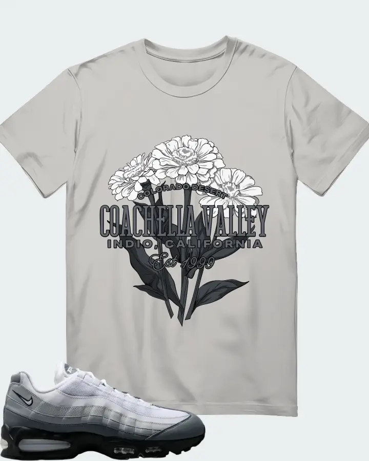 Nike Air Max 95 Big Bubble - Pure Platinum Wolf Grey Matching T-Shirt