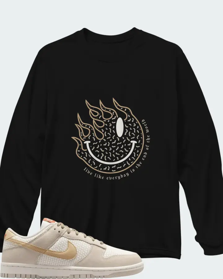 Nike Dunk Low SE Sail Matching Long Sleeve T-Shirt