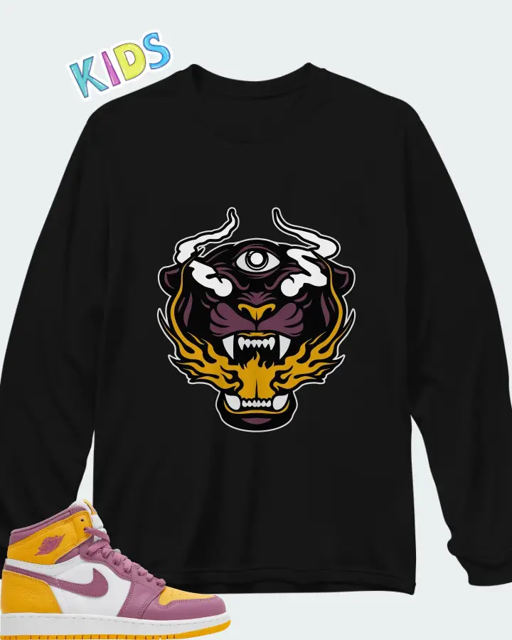 AJ 1 Retro High OG Brotherhood Matching Kid's Long Sleeve T-Shirt