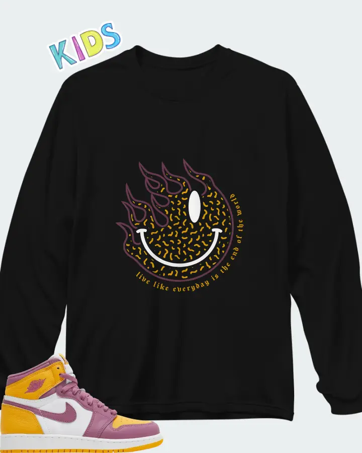 AJ 1 Retro High OG Brotherhood Matching Kid's Long Sleeve T-Shirt