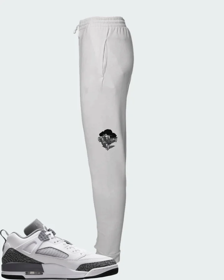 Jordan Spizike Low Wolf Grey Matching Joggers