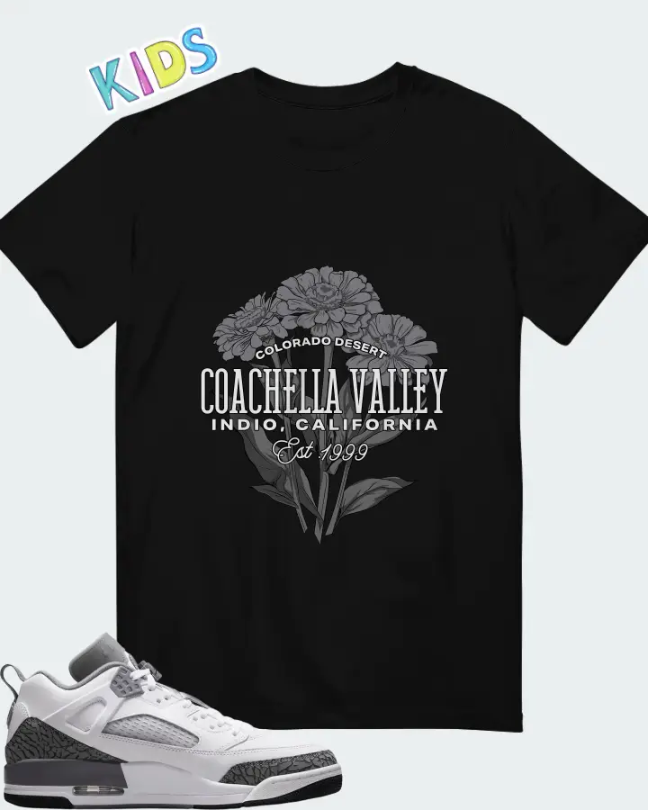 Jordan Spizike Low Wolf Grey Matching Kid's T-Shirt