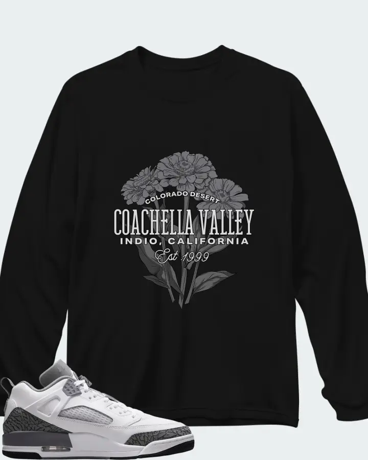 Jordan Spizike Low Wolf Grey Matching Long Sleeve T-Shirt