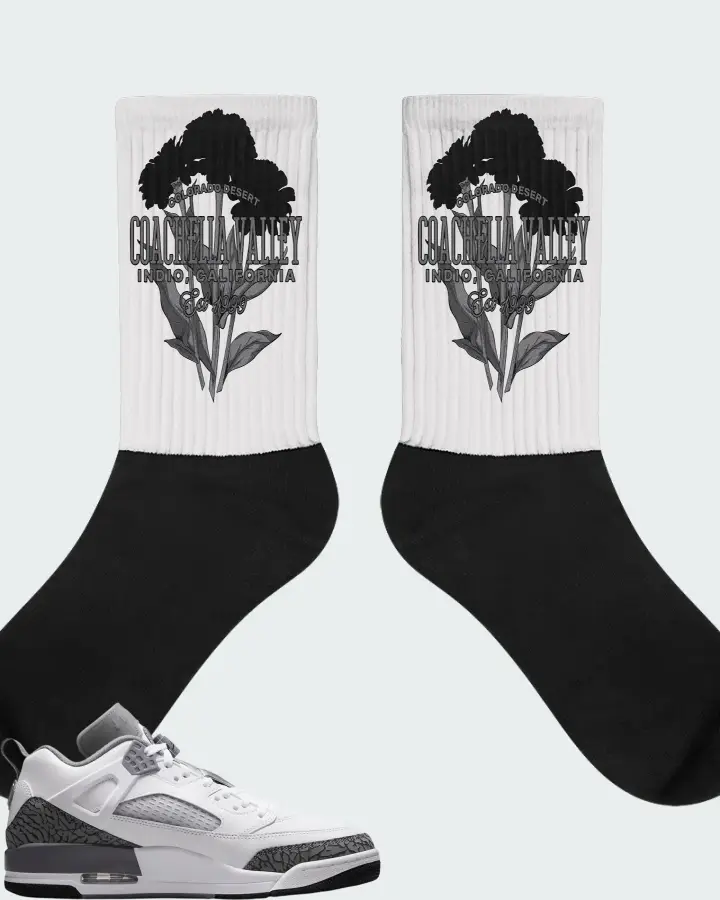 Jordan Spizike Low Wolf Grey Matching Socks