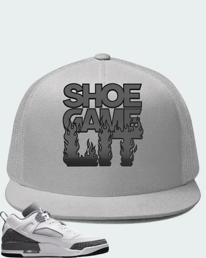 Jordan Spizike Low Wolf Grey Matching Hat