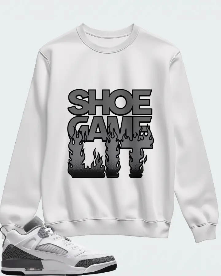 Jordan Spizike Low Wolf Grey Matching Sweatshirt