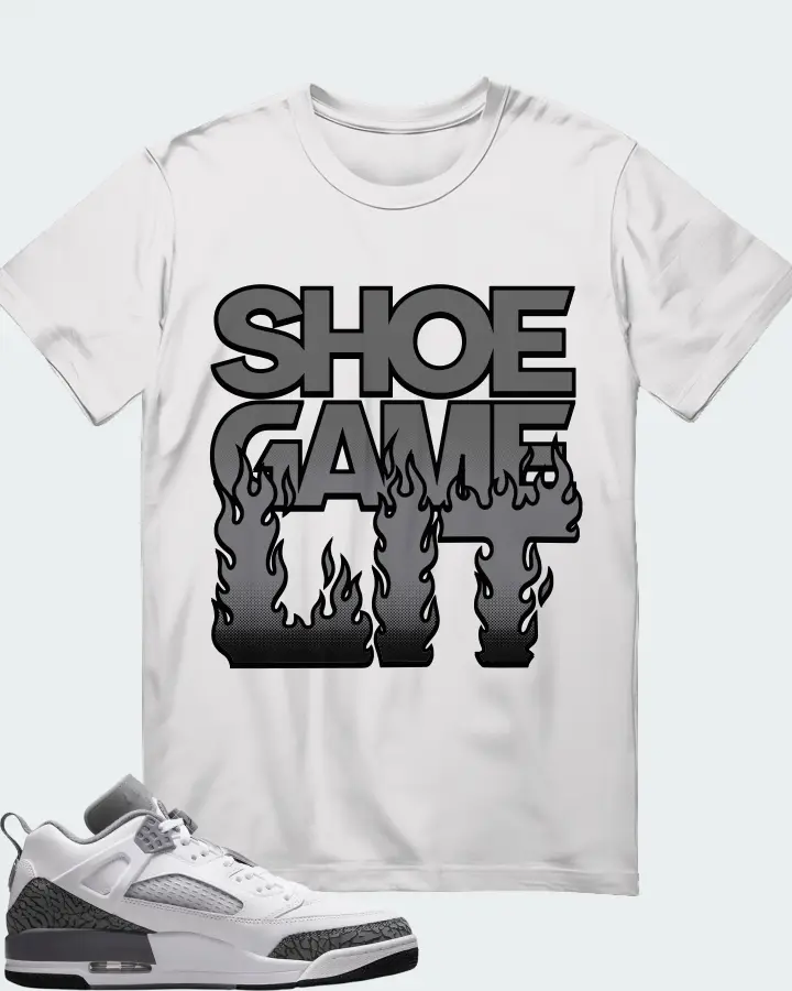 Jordan Spizike Low Wolf Grey Matching T-Shirt