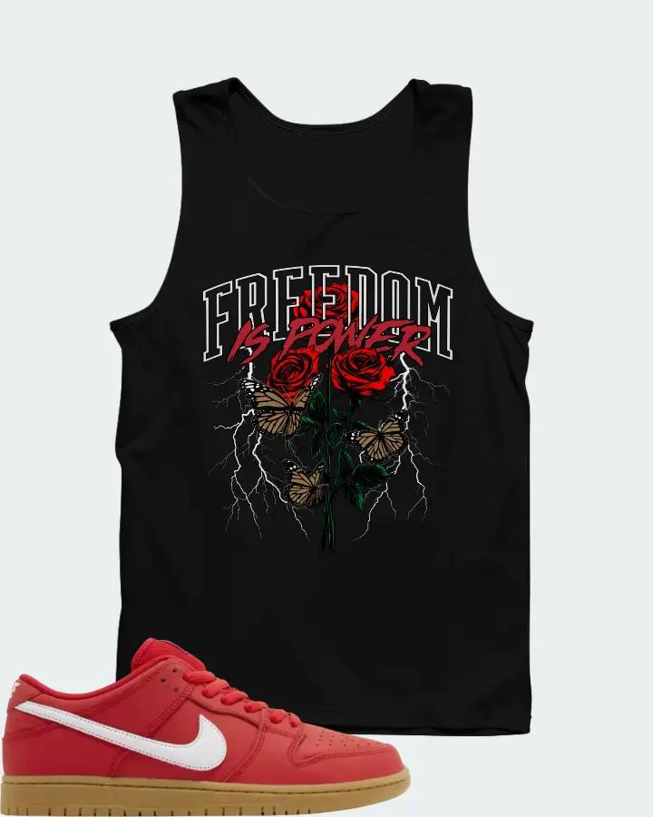 Nike Dunk Low Pro SB University Red Gum Matching Tank Top