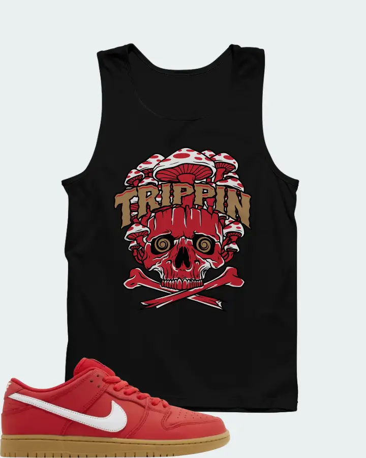 Nike Dunk Low Pro SB University Red Gum Matching Tank Top